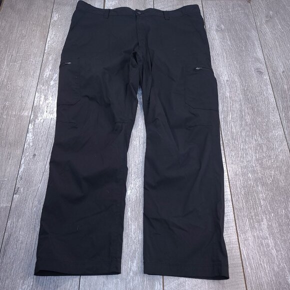 Tilley Mens Trek Cargo Pants Size 40x30 Black Outdoor Performance Hiking Travel - Picture 2 of 9